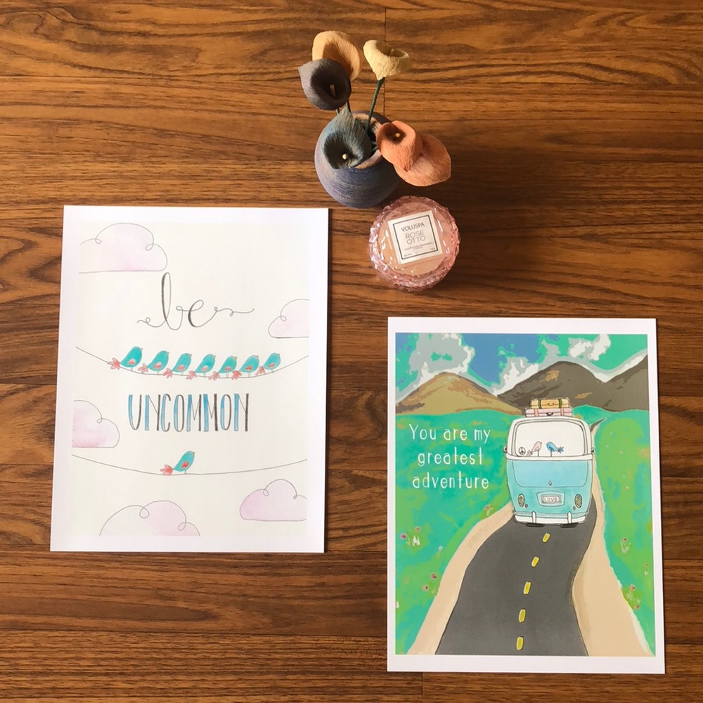 Two Bird Wall Art Prints